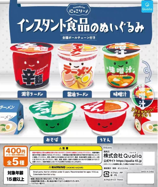 日本正版 QUALIA扭蛋 - 豆豆眼 杯麵